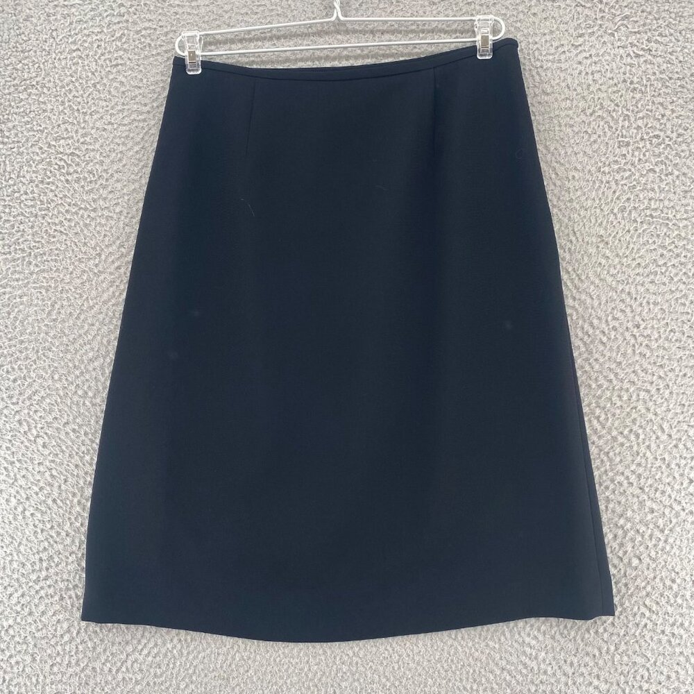 Le Suit Skirt Womens 6 Petite Black Knee Length Straight Office Career Everyday